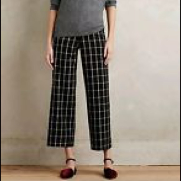 Anthropologie Pants - Anthropologie Gridlock Crops by Cartonnier